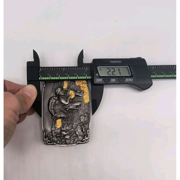 Vintage Bergamot Gold Panner 1984 Western Belt Buckle With Gold Accents - Picture 8 of 8